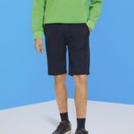 Men Esprit Navy Chino-style shorts Shorts XF4444751