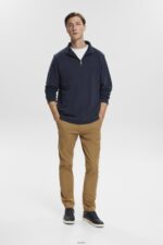Men Esprit Navy Half-zip troy jumper Sweatshirts & Hoodies XF4444620 - Image 2