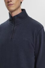 Men Esprit Navy Half-zip troy jumper Sweatshirts & Hoodies XF4444620 - Image 3