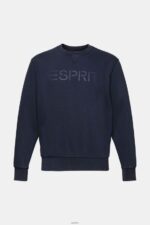 Men Esprit Navy Logo print sweatshirt Sweatshirts & Hoodies XF4444774 - Image 5