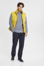 Men Esprit Navy Slim fit shirt Shirts XF4444701 - Image 2