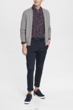 Men Esprit Navy Striped button down shirt Shirts XF4444885 - Image 2