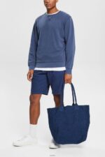 Men Esprit Navy Sustainable crew neck sweatshirt Sweatshirts & Hoodies XF4444936 - Image 2