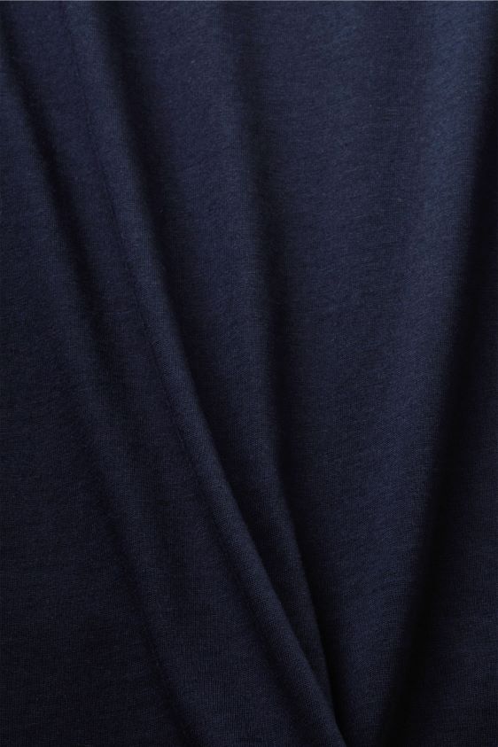 Men Esprit Navy T-shirt with front print, 100% cotton T-Shirts XF4444740 - Image 4