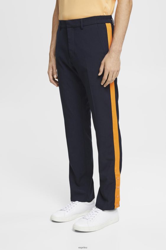 Men Esprit Navy Tailored tracksuit style trousers Trousers & Pants XF4444694 - Image 1