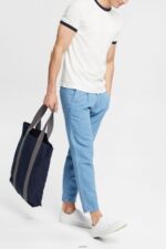 Men Esprit Off White Jersey T-shirt T-Shirts XF4444954 - Image 2