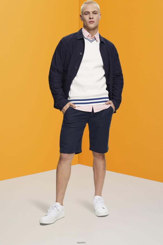 Men Esprit Off White V-neck sustainable cotton jumper Sweaters XF4444725 - Image 2