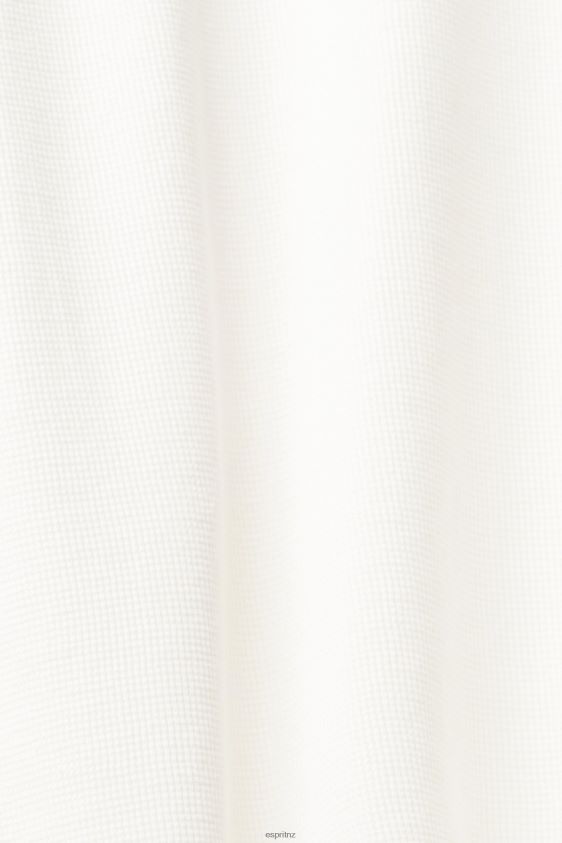 Men Esprit Off White Waffle pique long sleeve top Long Sleeve XF4444850 - Image 4