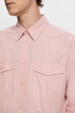 Men Esprit Old Pink Utility shirt, 100% cotton Shirts XF4444573 - Image 3