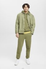 Men Esprit Olive Sweatshirt with logo print Sweatshirts & Hoodies XF4444649 - Image 2