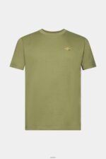 Men Esprit Olive T-shirt with logo print T-Shirts XF4444601 - Image 5