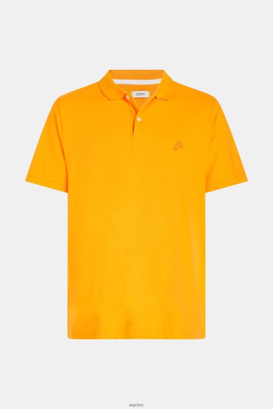Men Esprit Orange Dolphin Tennis Club Classic Polo Polos XF4444892 - Image 4