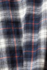 Men Esprit Petrol Blue Pure cotton oversized shirt with checked pattern Shirts XF4444838 - Image 4