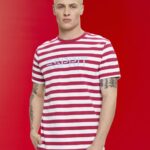 Men Esprit Pink Sustainable cotton striped T-shirt T-Shirts XF4444744