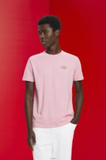 Men Esprit Pink T-shirt with logo print T-Shirts XF4444603