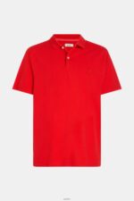 Men Esprit Red Dolphin Tennis Club Classic Polo Polos XF4444896 - Image 4