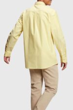 Men Esprit Sunflower Yellow Regular fit oxford shirt Shirts XF4444801 - Image 3