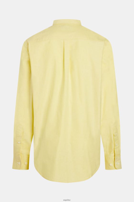 Men Esprit Sunflower Yellow Regular fit oxford shirt Shirts XF4444801 - Image 7
