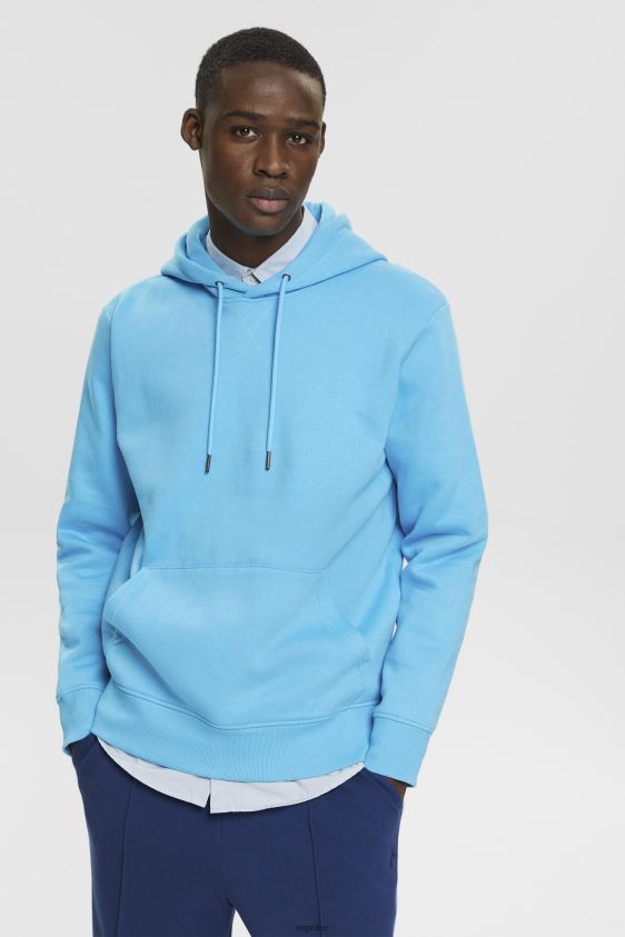 Men Esprit Turquoise Hooded sweatshirt made of recycled material Sweatshirts & Hoodies XF4444682 - Image 1