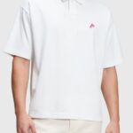 Men Esprit White Dolphin Tennis Club Relaxed Polo Polos XF4444877