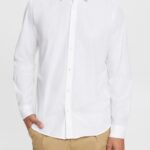 Men Esprit White Slim fit shirt Shirts XF4444883