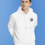 Men Esprit White Sweatshirt with logo print Sweatshirts & Hoodies XF4444648
