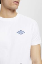 Men Esprit White T-shirt with logo print T-Shirts XF4444599 - Image 3