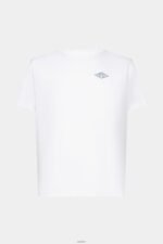 Men Esprit White T-shirt with logo print T-Shirts XF4444599 - Image 5
