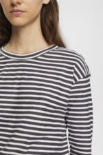 Women Esprit Anthracite Striped long sleeve, 100% cotton Long Sleeve XF4444250 - Image 3