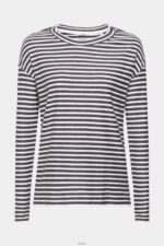 Women Esprit Anthracite Striped long sleeve, 100% cotton Long Sleeve XF4444250 - Image 5