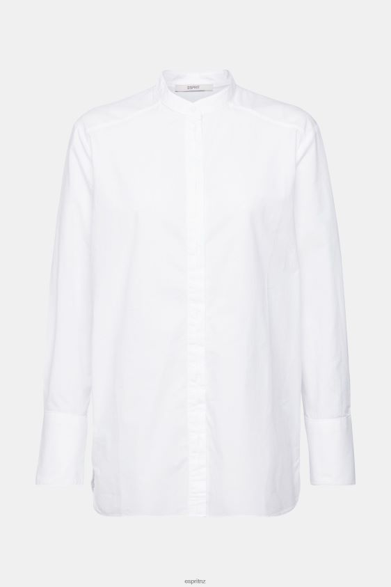 Women Esprit Black Blouse with round neck, organic cotton Blouses XF4444334 - Image 5