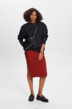 Women Esprit Black Cotton Blend Pullover Sweatshirt Sweatshirts & Hoodies XF444427 - Image 2