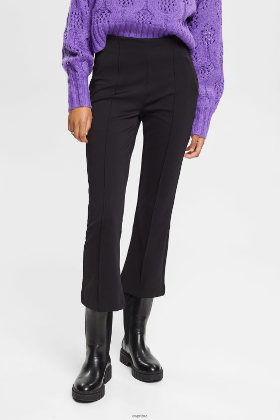 women_esprit_black_kick_flared_trousers_trousers_pants_xf4444440.jpg Women Esprit Black Kick flared trousers Trousers & Pants XF4444440 - Image 1