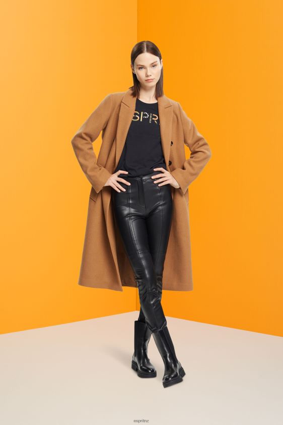 Women Esprit Black Long-sleeved t-shirt with logo T-Shirts XF4444460 - Image 2