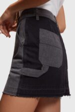 Women Esprit Black Medium Wash Workwear release hem mini skirt Skirts XF4444364 - Image 3