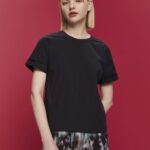 Women Esprit Black Open-back blouse, TENCEL Blouses XF4444200