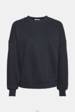 Women Esprit Black Relaxed Fit Sweatshirt Sweatshirts & Hoodies XF4444522 - Image 5
