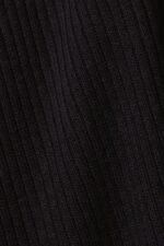 Women Esprit Black Rib-knit dress, linen blend Dresses XF4444113 - Image 4