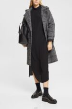 Women Esprit Black Stand-up collar dress Dresses XF4444424 - Image 2