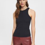 Women Esprit Black Vest top Vest XF444431