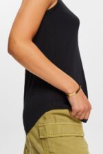 Women Esprit Black Viscose vest top Vest XF4444260 - Image 3