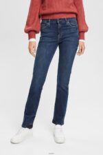 Women Esprit Blue Dark Wash Straight leg jeans Denim XF4444439