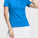 Women Esprit Blue Dolphin Tennis Club Classic Polo Polos XF4444497