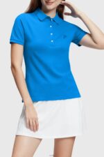 Women Esprit Blue Dolphin Tennis Club Classic Polo Polos XF4444497