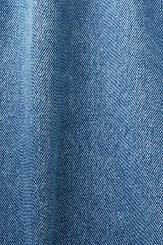 Women Esprit Blue Light Wash Denim dress with tie belt Dresses XF4444394 - Image 4