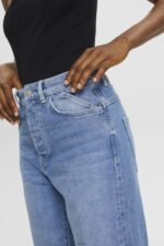 Women Esprit Blue Light Wash High-rise dad jeans Denim XF4444315 - Image 3