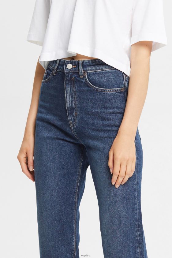 Women Esprit Blue Medium Wash Mid-rise relaxed fit jeans Denim XF4444325 - Image 3