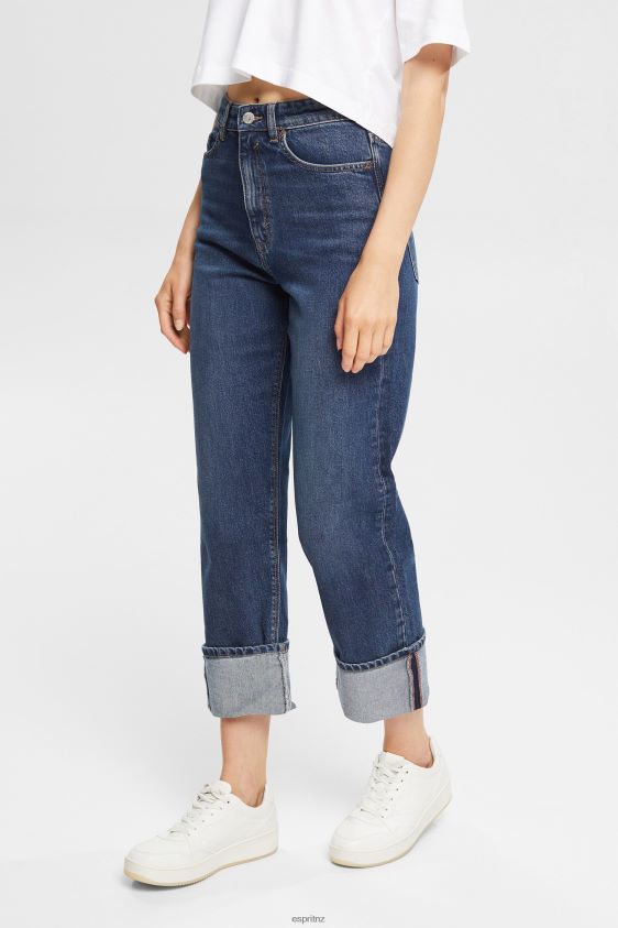 Women Esprit Blue Medium Wash Mid-rise relaxed fit jeans Denim XF4444325 - Image 1
