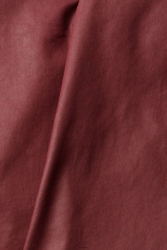 Women Esprit Bordeaux Red Leather effect midi skirt Skirts XF4444444 - Image 4