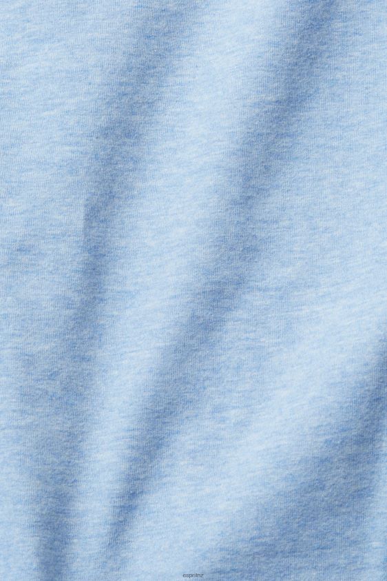 Women Esprit Bright Blue Boat neck long sleeve top Long Sleeve XF4444367 - Image 4